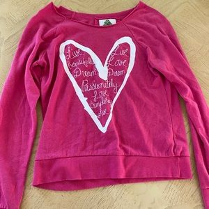 Long sleeve pink shirt